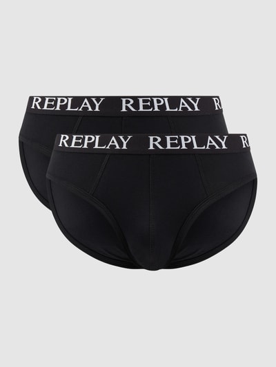 Replay Underwear Trunks mit Stretch-Anteil im 2er-Pack  Black 1