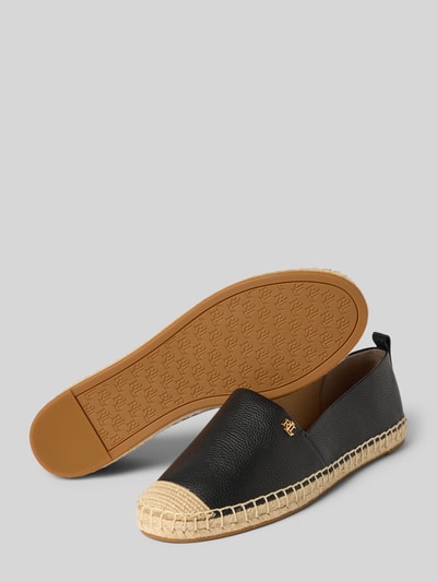 Lauren Ralph Lauren Espadrilles aus Leder mit Logo-Detail Modell 'CAMERYN' Black 4