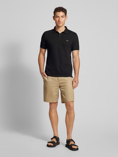 s.Oliver RED LABEL Poloshirt mit Label-Stitching Black 1