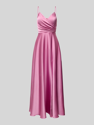 Laona Abendkleid in Wickel-Optik Pink 2