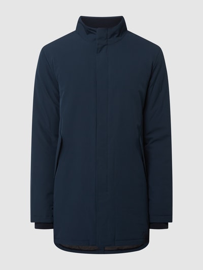 SELECTED HOMME Lange jas met labeldetails Marineblauw - 2