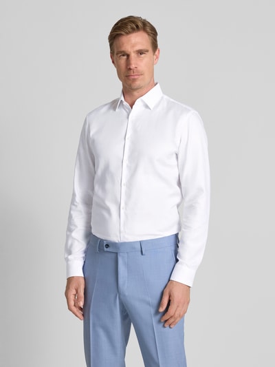 Jake*s Slim Fit Business-Hemd mit Kentkragen Weiss 4