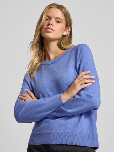 Marc O'Polo Denim Regular fit gebreide pullover van katoenmix Bleu - 3