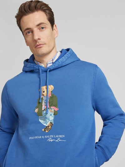 Polo Ralph Lauren Hoodie mit Motiv- und Label-Print Hellblau 3