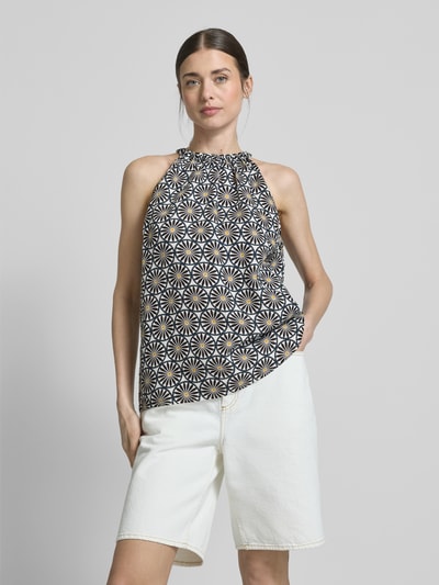 Marc O'Polo Loose Fit Top aus Leinen Marine 4