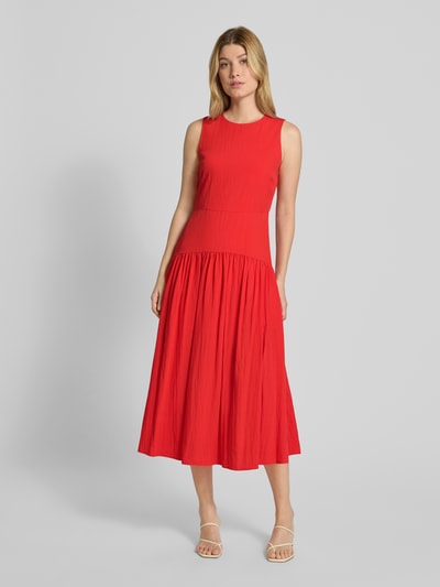 Mango Midikleid mit Rundhalsausschnitt Modell 'GILDA' Rot 4