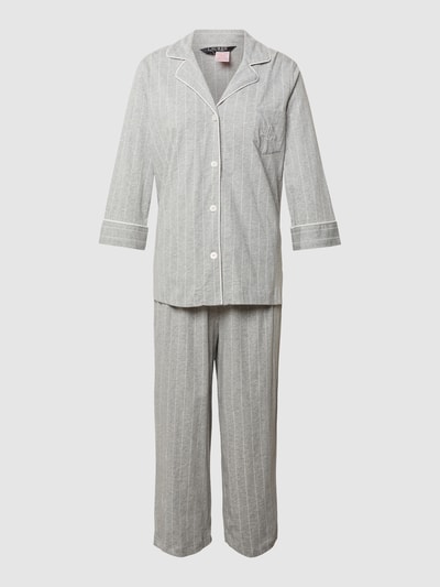 Lauren Ralph Lauren Pyjama met streepmotief Middengrijs - 2