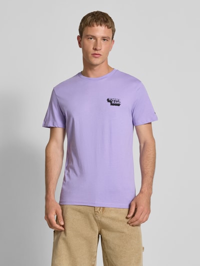 Tommy Jeans Slim Fit T-Shirt aus reiner Baumwolle Lila 4