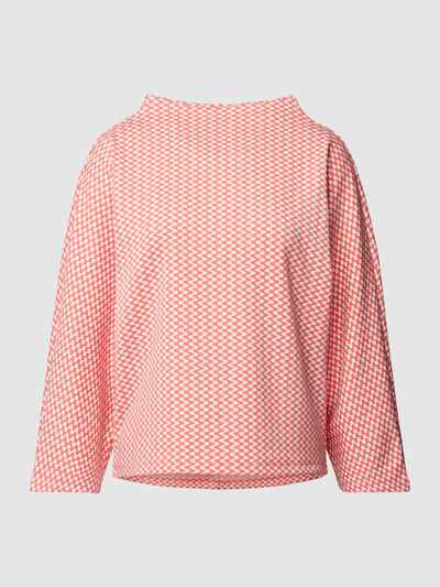 OPUS Sweatshirt met all-over motief, model 'Gillu' Koraal - 2