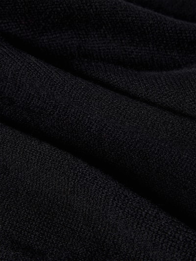 MCNEAL Szal z mieszanki wełny z domieszką kaszmiru Czarny 2