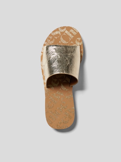 See by Chloé Slides im Metallic-Look Beige 4