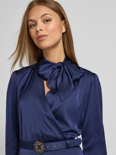 Rinascimento Abendkleid mit Ziergürtel Blau 3