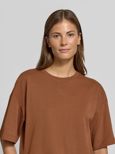 s.Oliver RED LABEL Oversized T-Shirt aus reiner Baumwolle  Mittelbraun 3