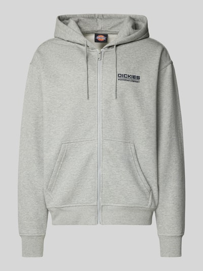 Dickies Sweatjacke mit Känguru-Tasche Modell 'BOLIVAR' Hellgrau Melange 2