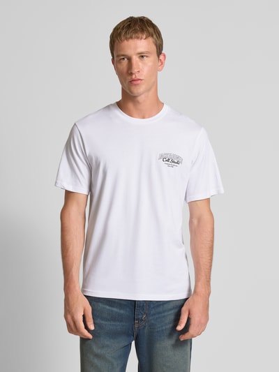 Jack & Jones T-Shirt mit Label-Print Modell 'MAKOTO' Weiss 4