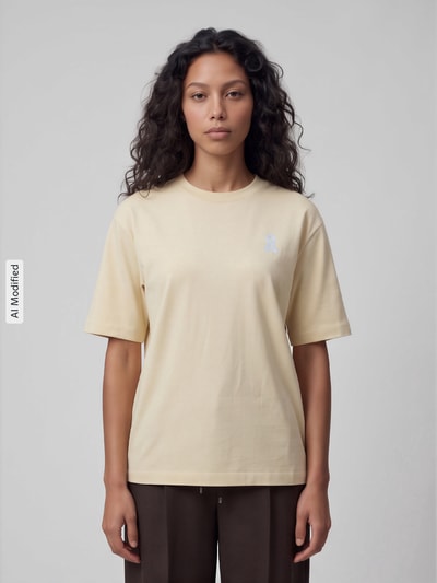 ARMEDANGELS Loose Fit T-Shirt aus reiner Baumwolle Modell 'TARJAA' Hellgelb 4