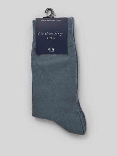 Christian Berg Men Sokken, pak van 2 paar Middengrijs - 3