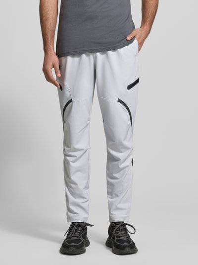 Under Armour Regular Fit Sweatpants mit Logo-Print Modell 'Unstoppable' Hellgrau 4