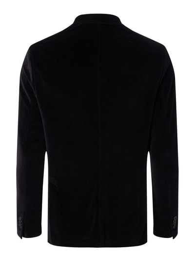 Circolo Slim Fit 2-Knopf-Sakko aus Samt Black 4