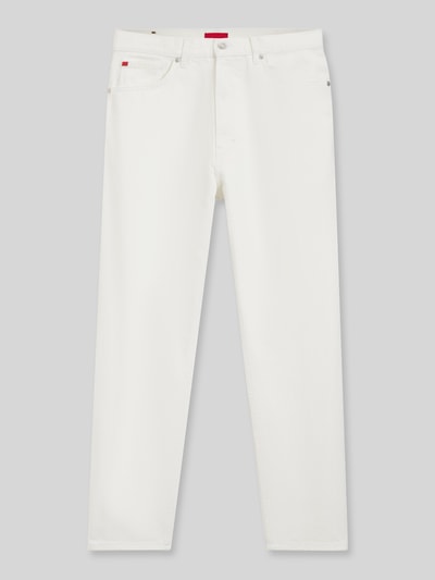 HUGO relaxed fit jeans van puur katoen Offwhite - 2