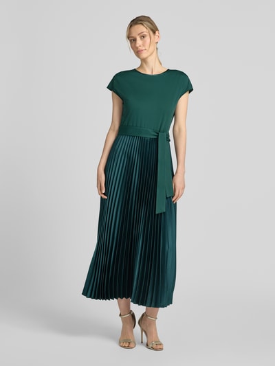 Weekend Max Mara regular fit vrijetijdsjurk met plooirok model 'GELA' Donkergroen - 4