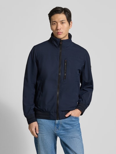 Tom Tailor Comfort Fit Blouson mit geripptem Rumpfabschluss Marine 4