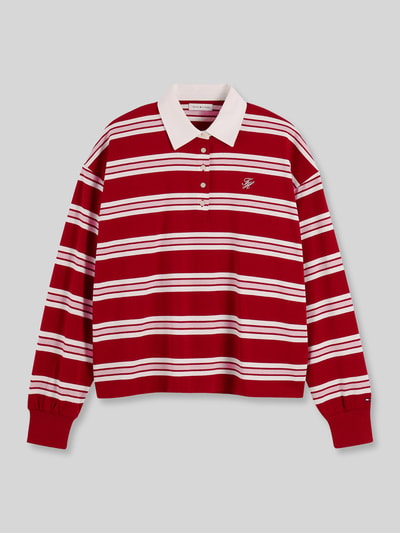 Tommy Hilfiger Langarmshirt aus reiner Baumwolle Kirsche 2