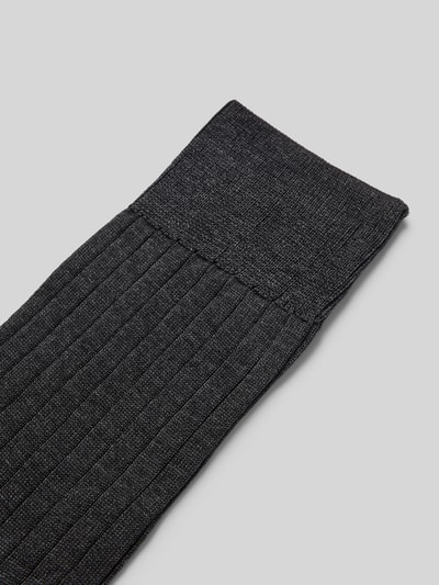 Falke Sokken met biologisch katoen, model 'MILANO' Antraciet - 2