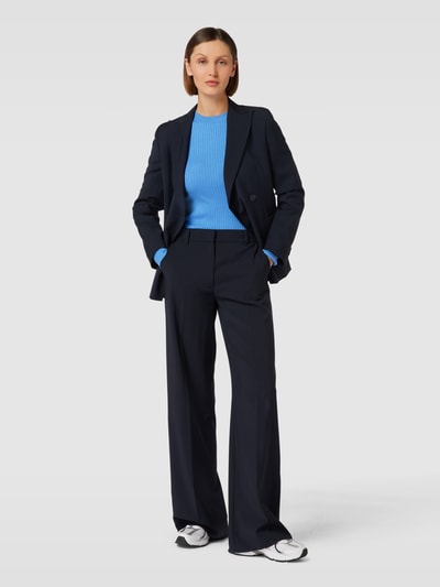 Selected Femme Shirt met lange mouwen en ribstructuur, model 'LYDIA' Hemelblauw - 1