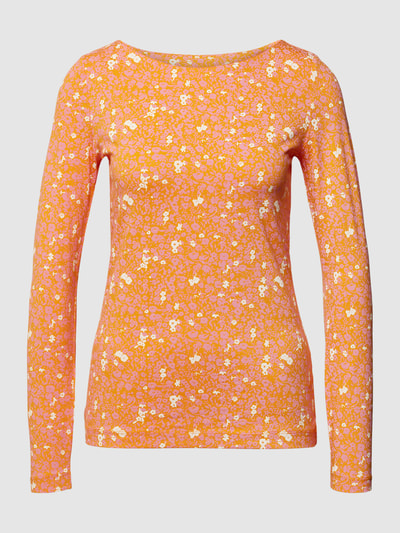 Esprit Longsleeve mit Allover-Muster Orange 2