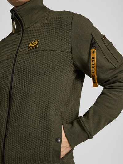 PME Legend Sweatjacke mit Reißverschluss Oliv 3