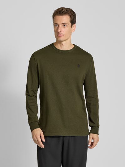 Polo Ralph Lauren Longsleeve mit Logo-Stitching und Rundhalsausschnitt Oliv 4