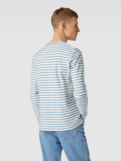 NO EXCESS Longsleeve mit Streifenmuster Hellblau 5