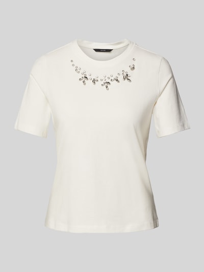 Vero Moda Regular Fit T-Shirt aus reiner Baumwolle Modell 'SIF' Weiss 2