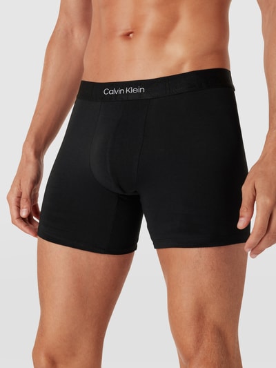 Calvin Klein Underwear Obcisłe bokserki z paskiem z logo model ‘BOXER’ Czarny 3