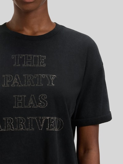 BOSS Orange T-shirt o kroju relaxed fit z czystej bawełny Czarny 3