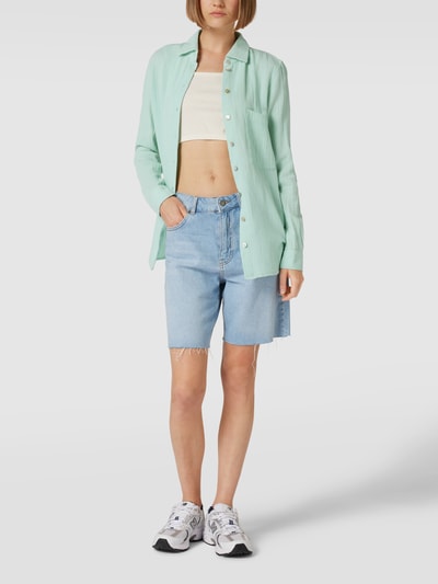 Christian Berg Woman Hemdbluse mit Brusttasche Helltürkis 1