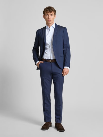 OLYMP SIGNATURE SLIM FIT Koszula biznesowa o kroju regular fit z kołnierzykiem typu kent model ‘Savio’ Błękitny 1