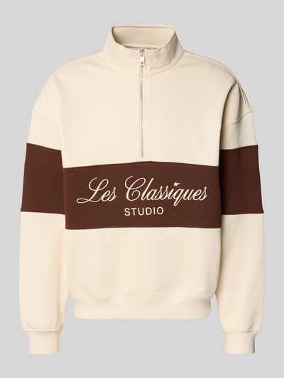 ONLY & SONS Oversized Troyer aus reiner Baumwolle Modell 'LES CLASSIQUES' Offwhite 2