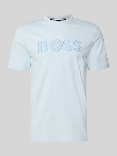 Produktfoto, Regular Fit T-Shirt aus reiner Baumwolle Modell 'C-THOMPSON 89' von BOSS, Optik: Unifarben, Label-Print, Jersey, Rundhals, Kurzarm