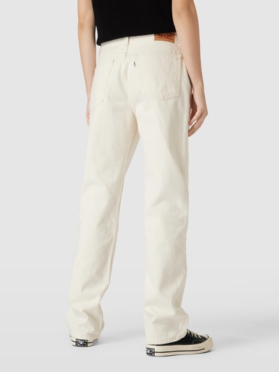 Levi's® Straight Fit Jeans in unifarbenem Design Modell 'LOW PRO' Offwhite 5