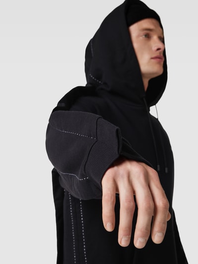 Kochè Oversized Hoodie mit Label-Stitching Black 3