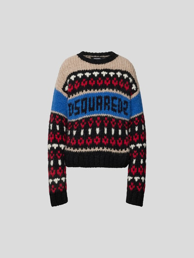 Dsquared2 Pullover in Strick-Optik Blau 2