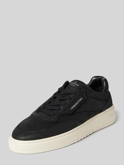 Copenhagen Leren sneakers met labeldetail Zwart - 1