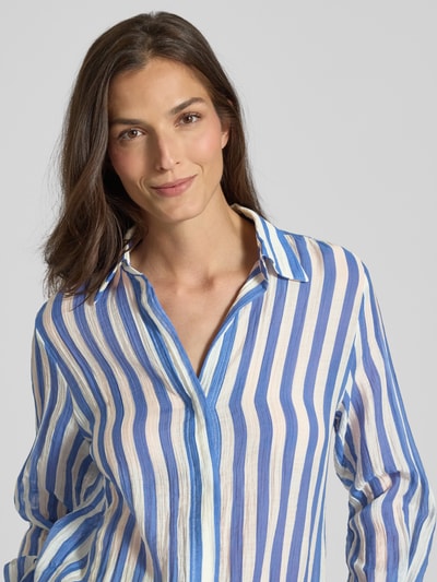 Mango Regular Fit Bluse mit Umlegekragen Modell 'CLARIET' Royal 3