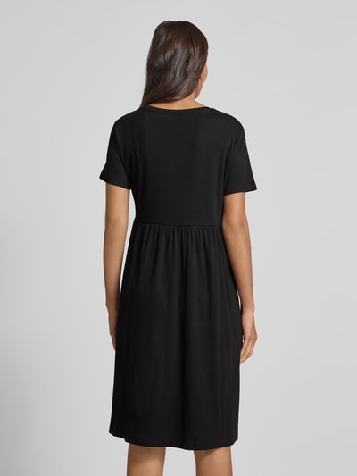 Tom Tailor Denim Getailleerde vrijetijdsjurk van een mix van katoen en elastaan Zwart - 5