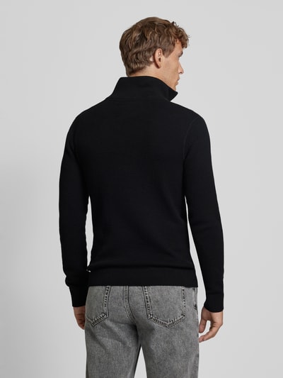 Jack & Jones Premium Sweter z dzianiny ze stójką model ‘BLUCHRISTER’ Czarny 5