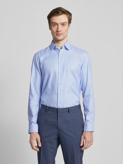 Jake*s Slim Fit Business-Hemd mit Kentkragen Bleu 4