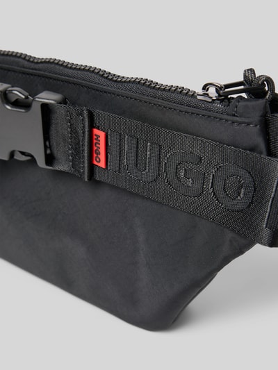 HUGO Heuptasje met labeldetail, model 'Marsel' Zwart - 2