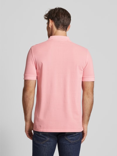 BOSS Orange Slim Fit Poloshirt mit Label-Print Modell 'Prime' Rosa 5